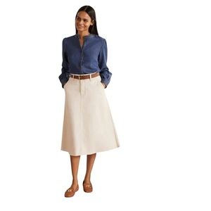 Elegant White Women's Skirt
